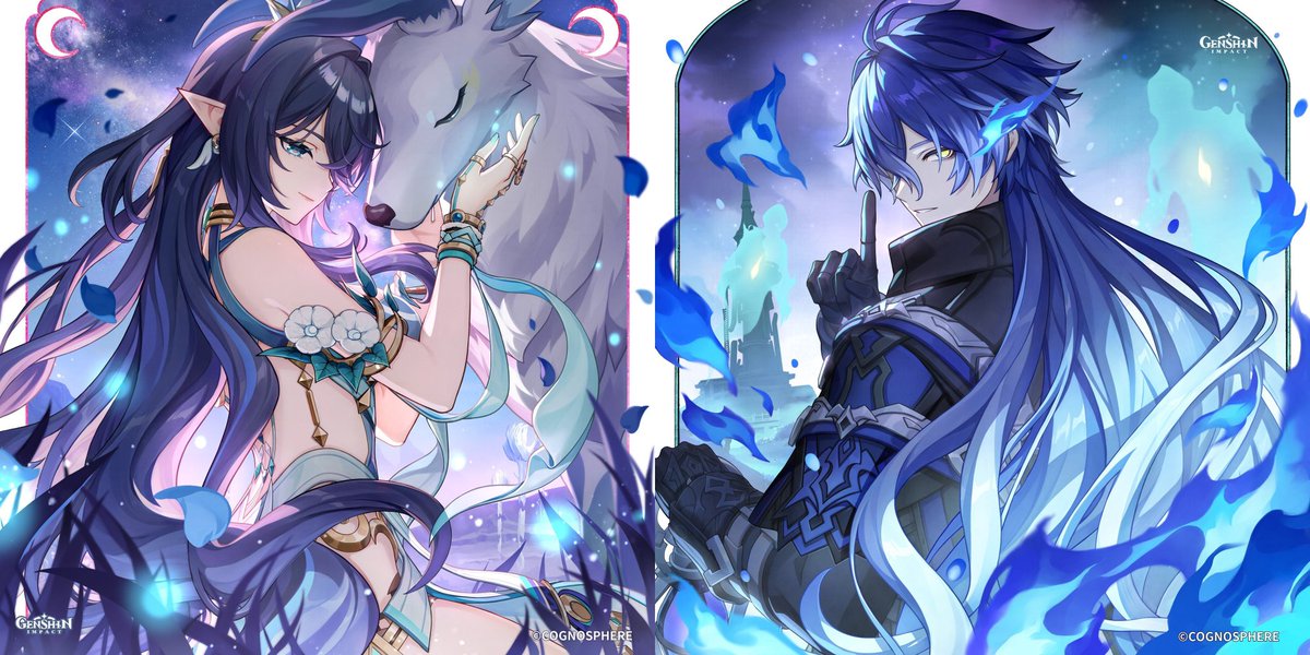 i love how their birthday art almost perfectly match, plus the border from flames to petals

#flauma