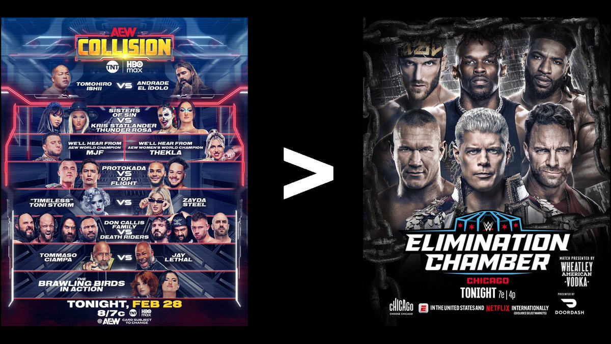 I’ve seen enough.

#AEWCollision clears #WWEChamber.

Thank you, AEW 👍🏽