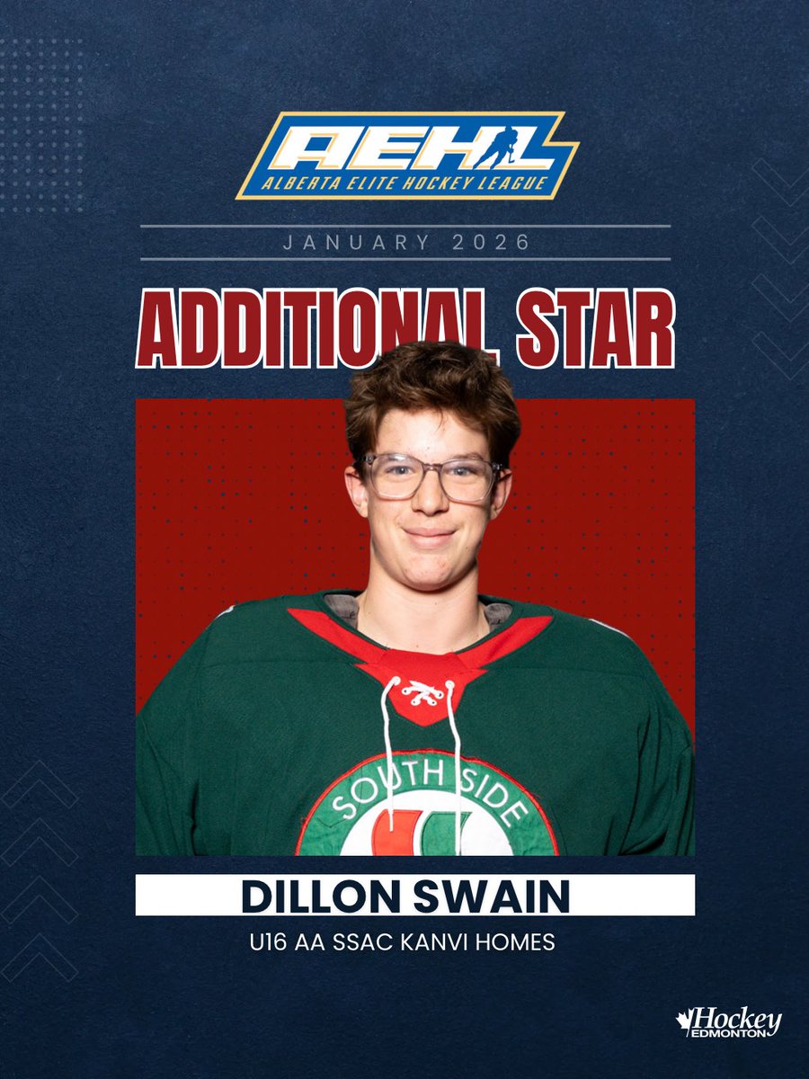 STARS OF THE MONTH 

Congratulations to our Hockey Edmonton athletes recognized by Hockey Alberta as AEHL Stars of the Month!
