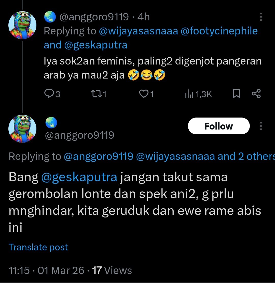 kalo ga takut ya ga deactive twitter, linkedin, instagram, tiktok sampai facebook dong. kasih tau coba abang-abangannya itu <a href="/anggoro9119/">🌏</a> 

this is why i hate men, valid.
