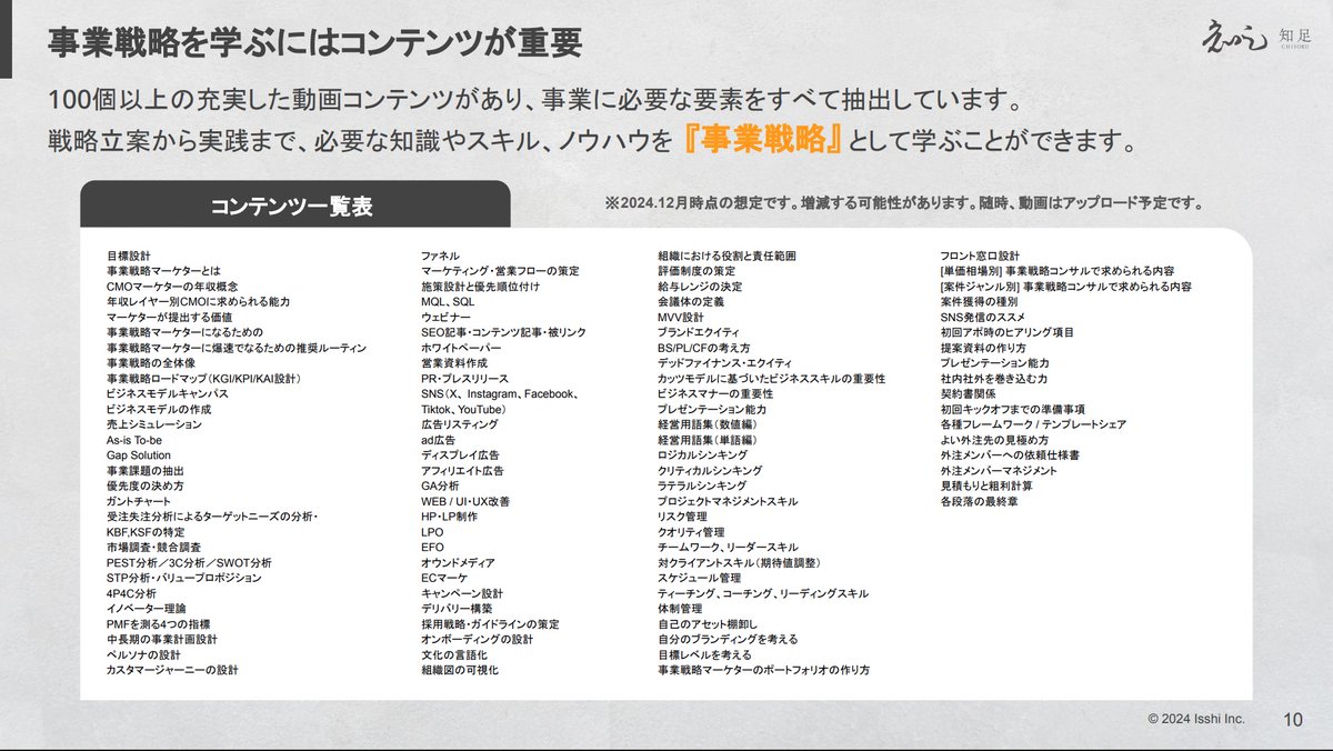 説明会開催のお知らせ📣】 事業戦略スクール「知足（ちそく）」無料