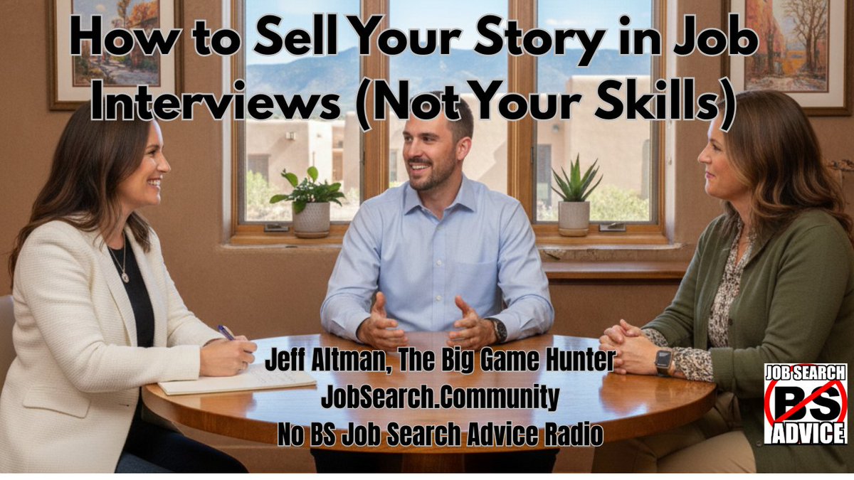 TheBigGameHuntr's tweet photo. EP 3113 This episode explains how to flip the script, sell your results like a brand, and become the obvious choice. https://t.co/ptLo5SYIuV #careerpodcast #podcast #nobsjobsearchadviceradio #jobsearchcoaching #asktheexpert #asktheexperts #interviews #jobinterviews #opentowork https://t.co/2cbUbLKwqP