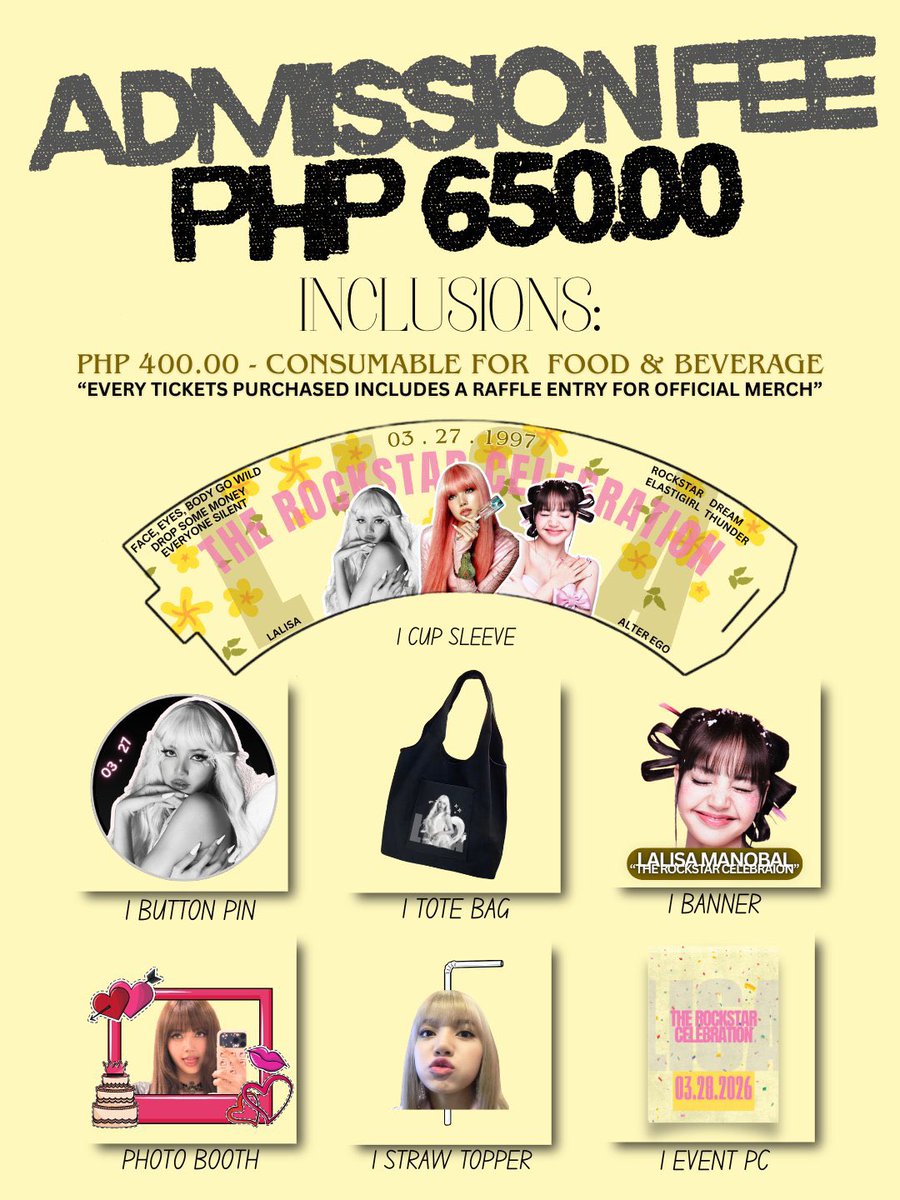 Blackpinkcutie8's tweet photo. Friendly reminder lang po 😌

March 28, 2026
2PM
WLDHNY Café

Nasa LISA DAY CUP SLEEVE kami…
ikaw na lang kulang 🥹

Save your spot here:
https://t.co/PY7gTWYhvL

Let’s laugh, take pics & celebrate LISA together 💛

#LisaDay
#TheRockstarCelebration @blinkadaph