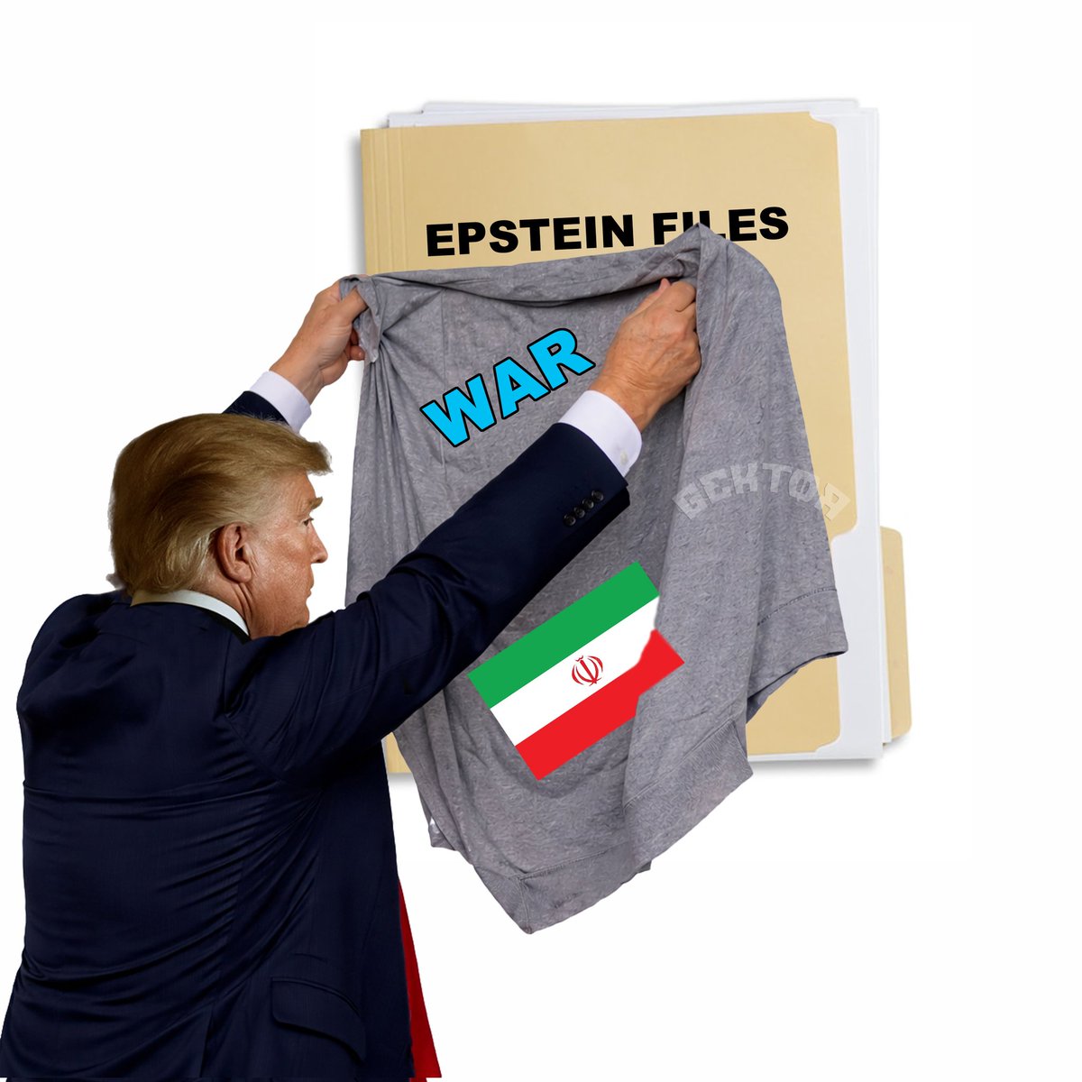 Gektor0922's tweet photo. La verdadera razón del ataque cobarde a Irán. 🖕🤬
@POTUS 
#Iran 
#IsraelTerroristState 
#TrumpEpsteinFiles 
#PedophilePresident https://t.co/lDjK4ZQsQR
