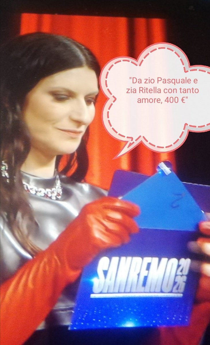 Apertura della busta.
#Sanremo26
#SalDaVinci