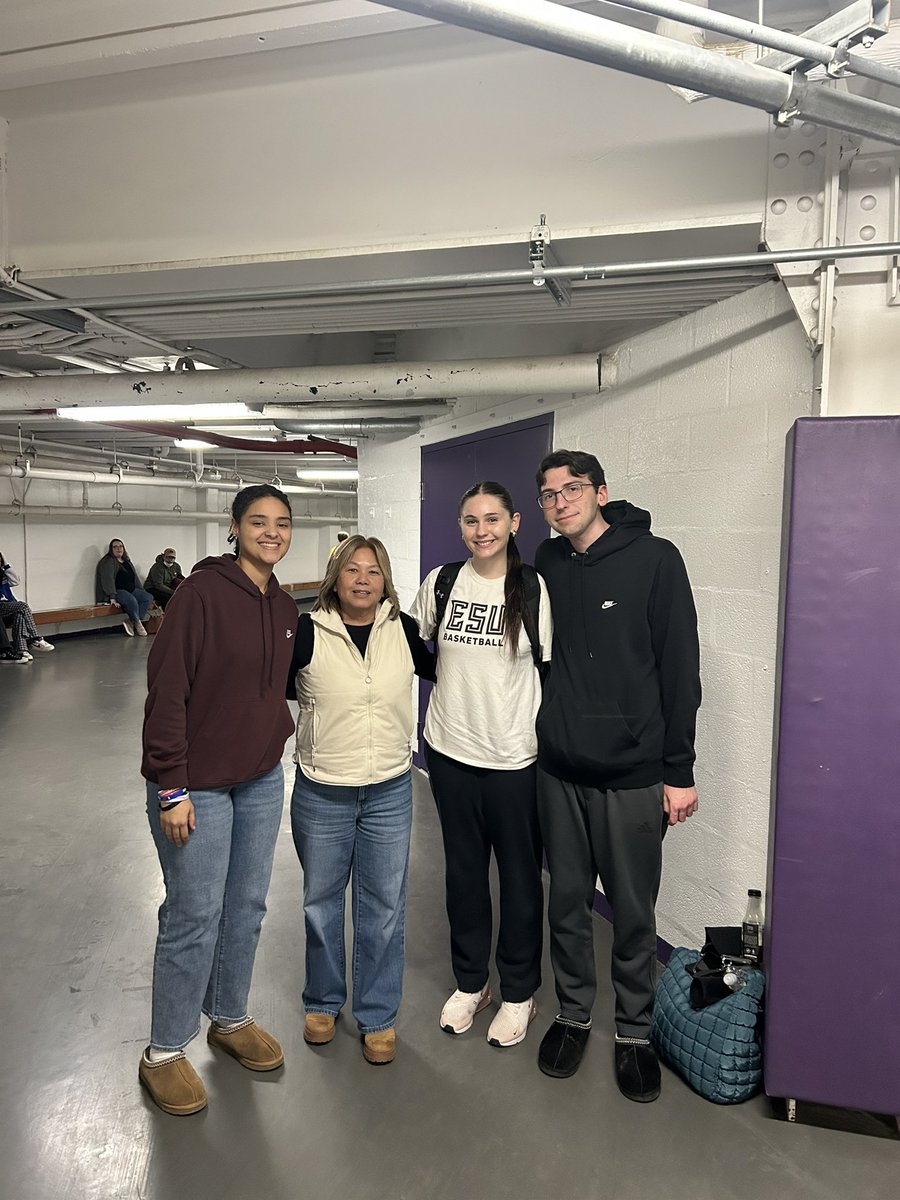 Road trip to WCU with a few Bengal alums <a href="/GGeorge529/">Gianna George</a> &amp; <a href="/joecann/">josephcannizzo</a>  to catch Emma Thornton <a href="/ESU_WBB/">East Stroudsburg Women's Basketball</a> in her final regular season game &amp; <a href="/ESU_WBB/">East Stroudsburg Women's Basketball</a>  gets the dub! 🖤❤️