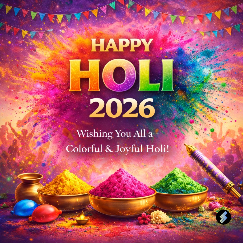 tech_rsr's tweet photo. Wishing you a vibrant Holi filled with success and positivity! 🎉
#Holi2026 #techRSR https://t.co/NomuzRWwwi