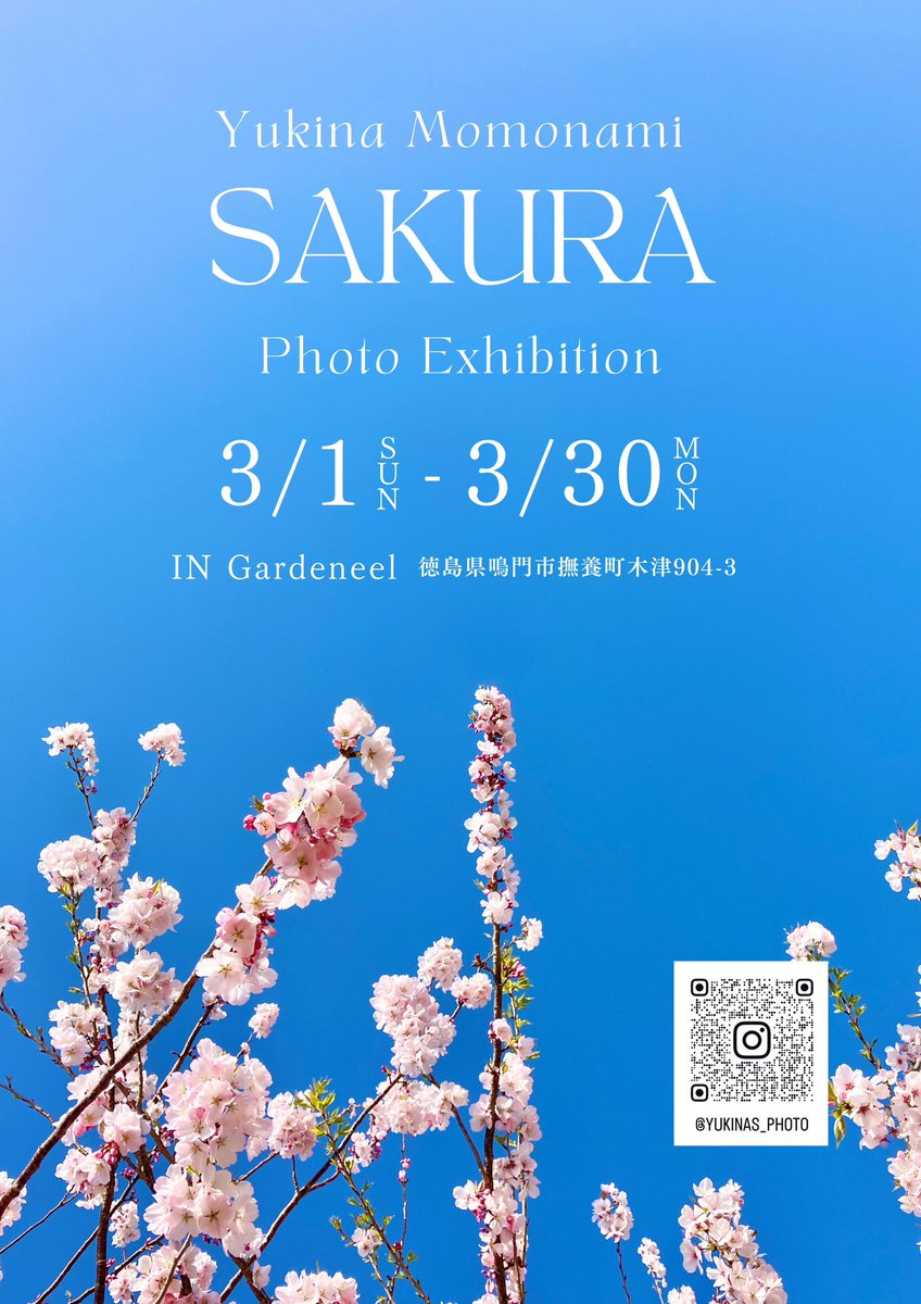 写真展が始まりました☺️ ぜひ、ご覧ください🌸