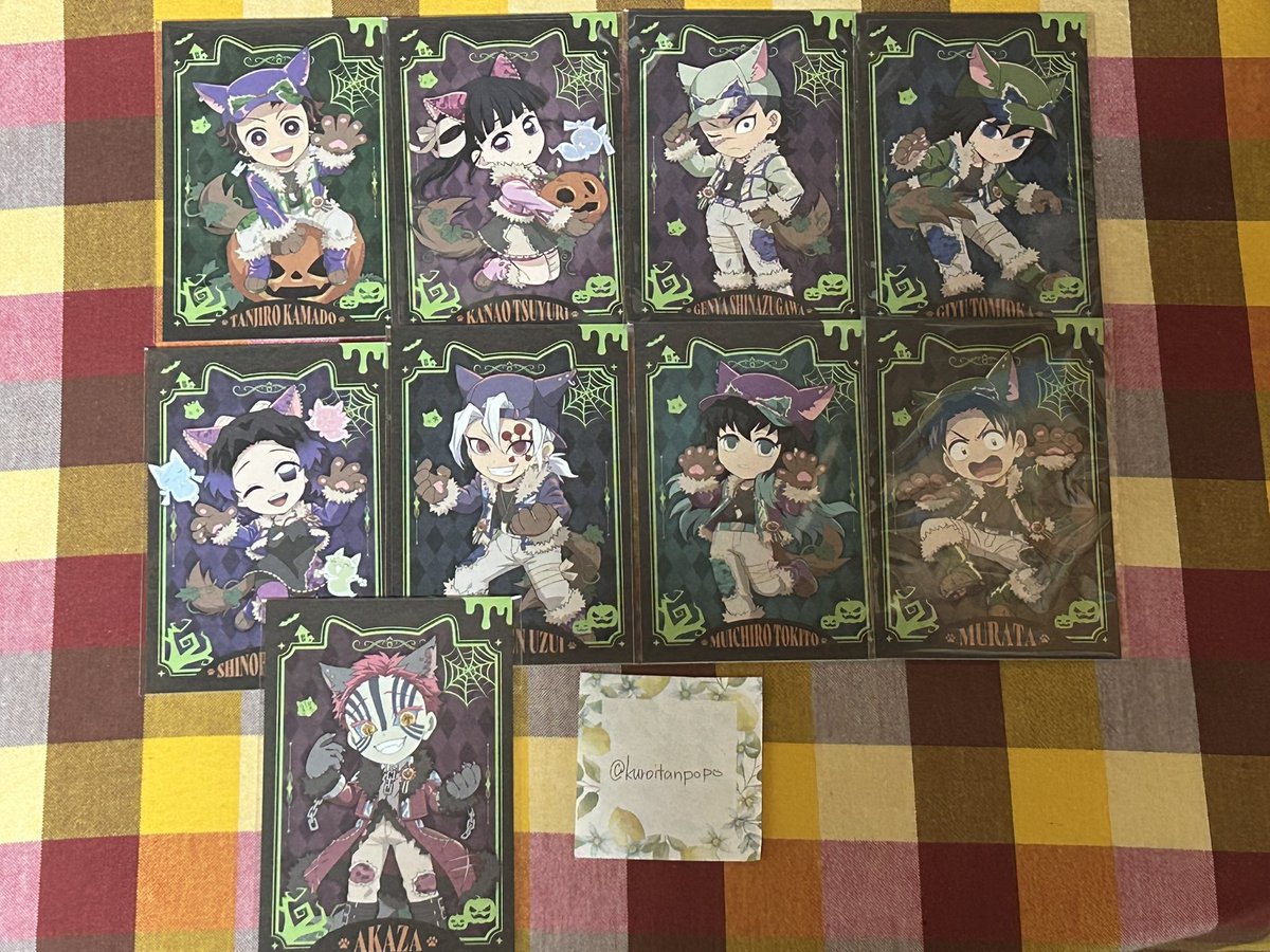 譲渡】鬼滅の刃 カフェ ポストカード ハロウィン 譲）トワイライトA