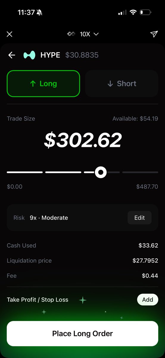 Is it too late to 8x long $HYPE today?
I’m thinking set take profit at $100
