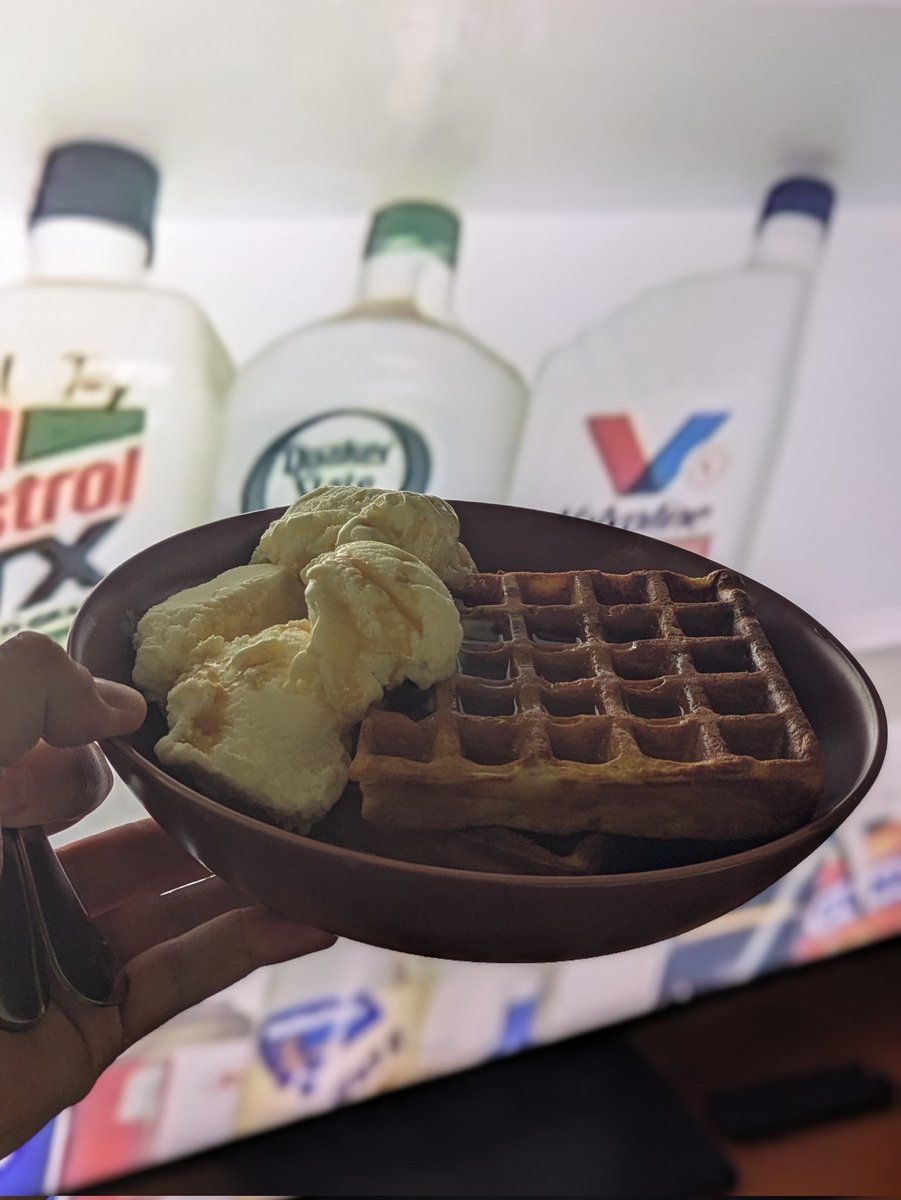Sunday waffles with an episode of Forensic Files.