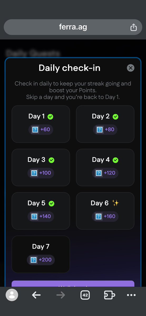 Happy New Month 

Keep up with your daily streak on <a href="/ferra_protocol/">Ferra</a> and continue boosting your points.