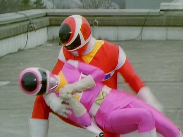Mega Ranger 16 最高の戦い。レッドレンジャー。電磁戦隊メガレンジャー 第16話 best fight. red ranger. sentai ...