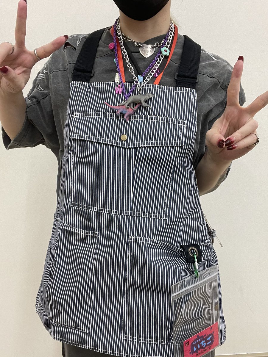 かげさんにいちごが欲しがっていたエプロン貰ってご機嫌( * ॑꒳ ॑