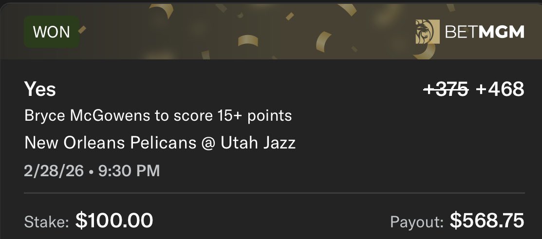 Cash the 15 🥳🥳🥳

Back to back twitter plays cashing 🫡

More?!?!👇

Sharpduel.com/TheVatican