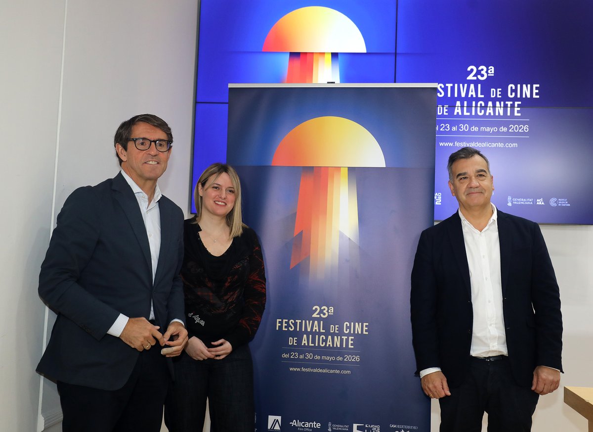 La Diputación presenta el cartel del XXIII Festival de Cine de Alicante realizado por la diseñadora Rocío Baños