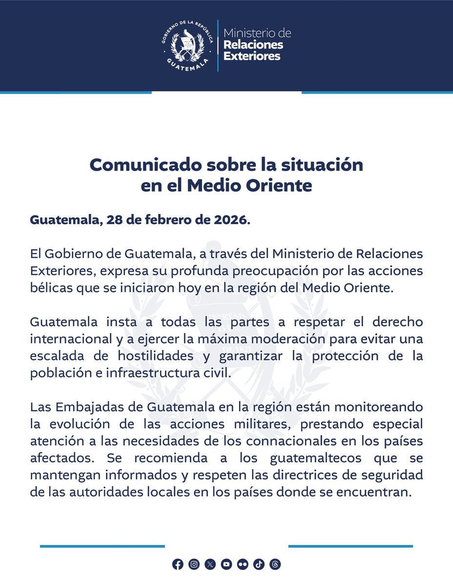 En donde dice que el <a href="/GuatemalaGob/">Gobierno de Guatemala 🇬🇹</a> esta apoyando a #Iran, fachos de mierda......
