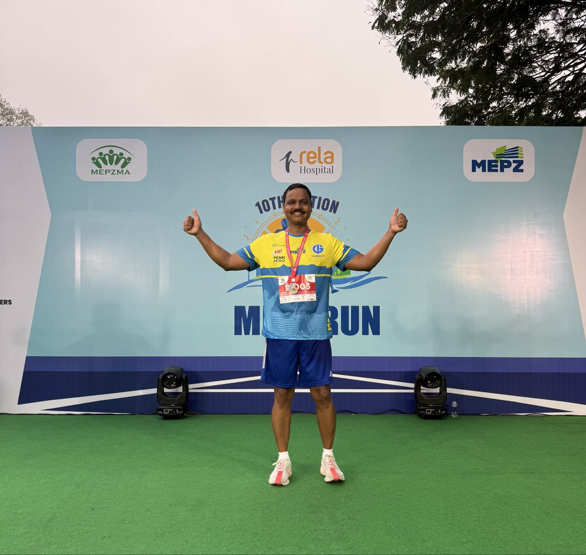 Veer_IAS's tweet photo. Happy to Complete MEPZ RUN today in Chennai… https://t.co/0PBkGA2rin