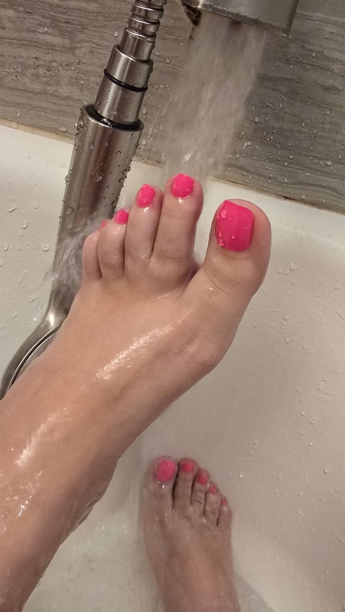 Washing up your late night treats #feet #closeup #bathtime