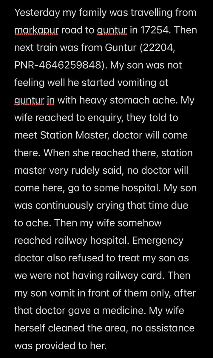 s38_pankaj's tweet photo. Failure of govt machinery in giving emergency care to my son. Does during emergency medical need, a common citizen need to have railway medical card for treatment. @drmgnt @RailMinIndia @RailwaySeva @AshwiniVaishnaw https://t.co/1s3XnzDGW5