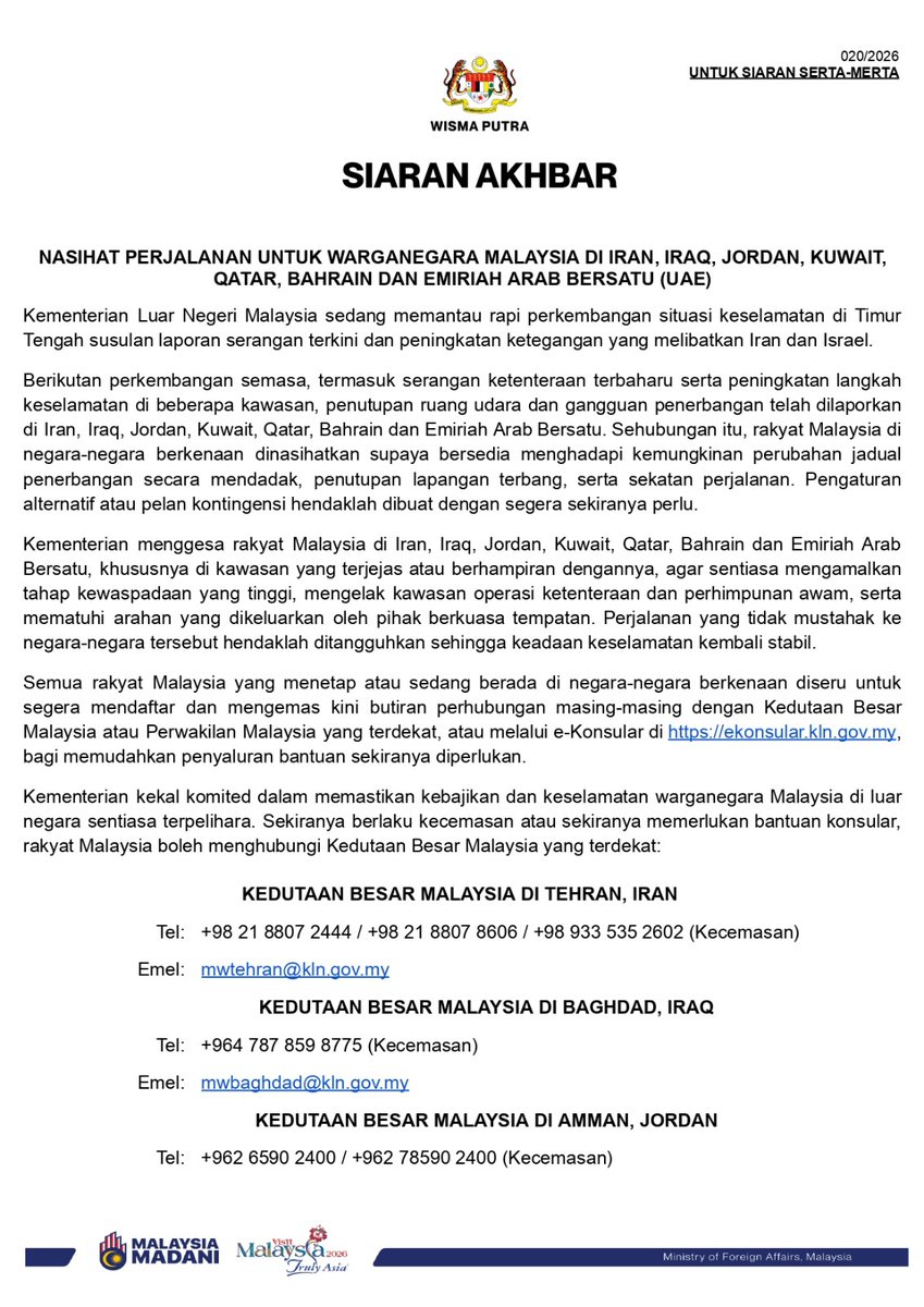 Wisma Putra tweet media