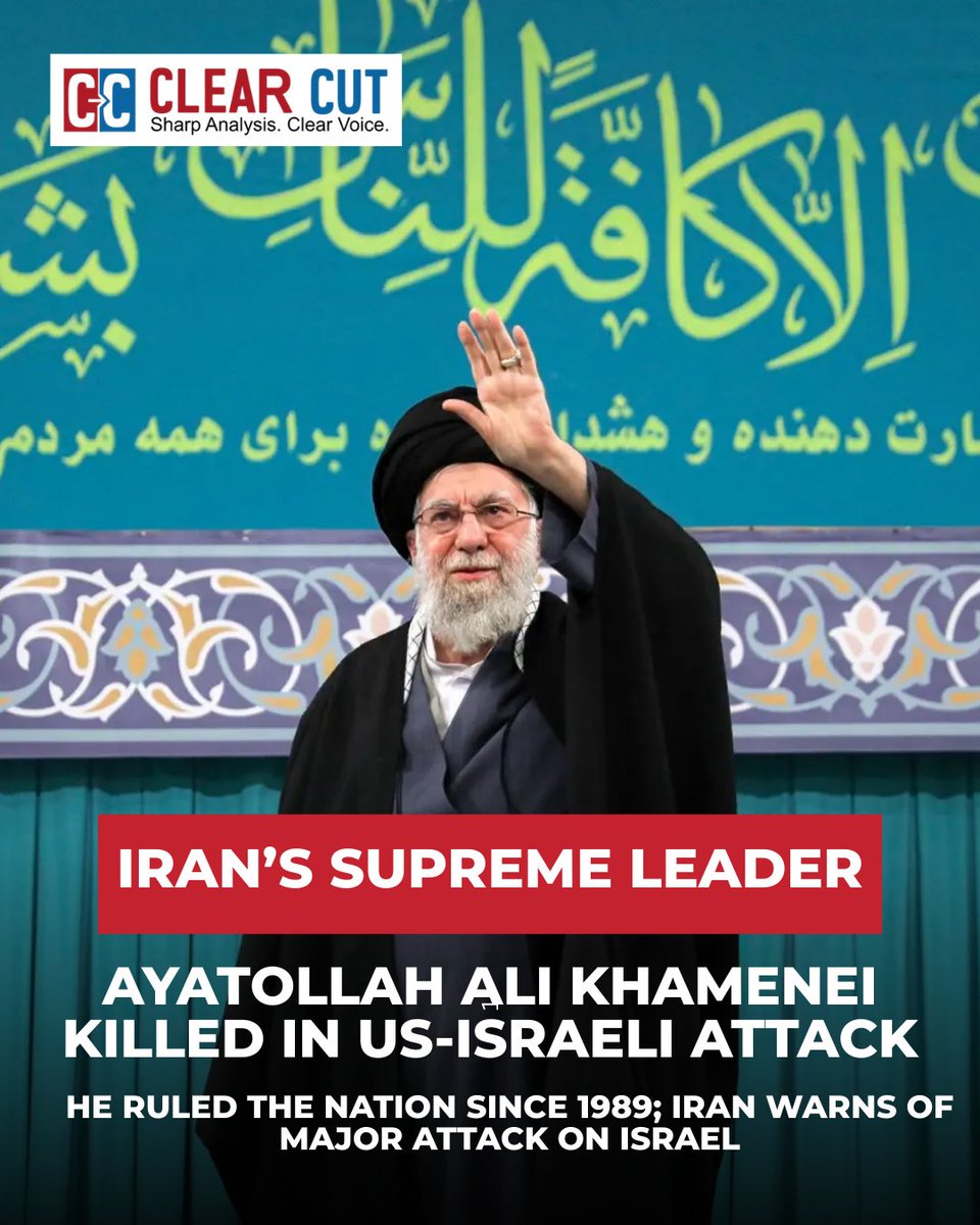 Shockwaves across the Middle East as reports claim #AyatollahAliKhamenei was killed in a large-scale US-Israel operation.

#DonaldTrump calls it a “turning point,” saying it could open the door for change inside Iran.

Iranian state outlets say the Supreme Leader died after an
