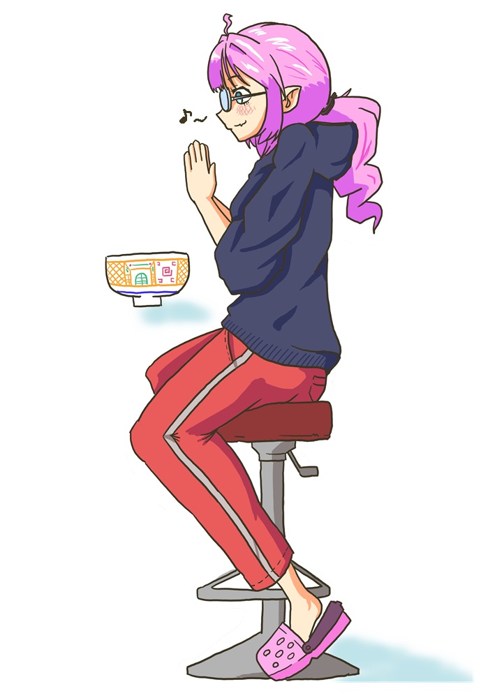 イモジャで牛丼食べにきたヴィヴィ