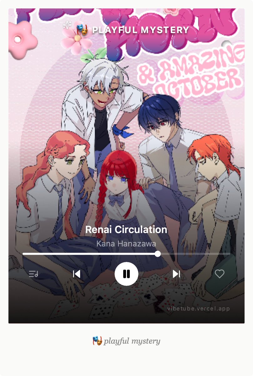 자관 자캐 사진 셀카 등등 이미지의 조온습을 분석해서 
테마곡을 추천해주는 사이트 ✨바이브튜브✨를 배포합니다🎶
4가지 테마로 카드도 만들어주고 저장도 할 수 있어요.
❤️ 많관부!❤️
vibetub.vercel.app