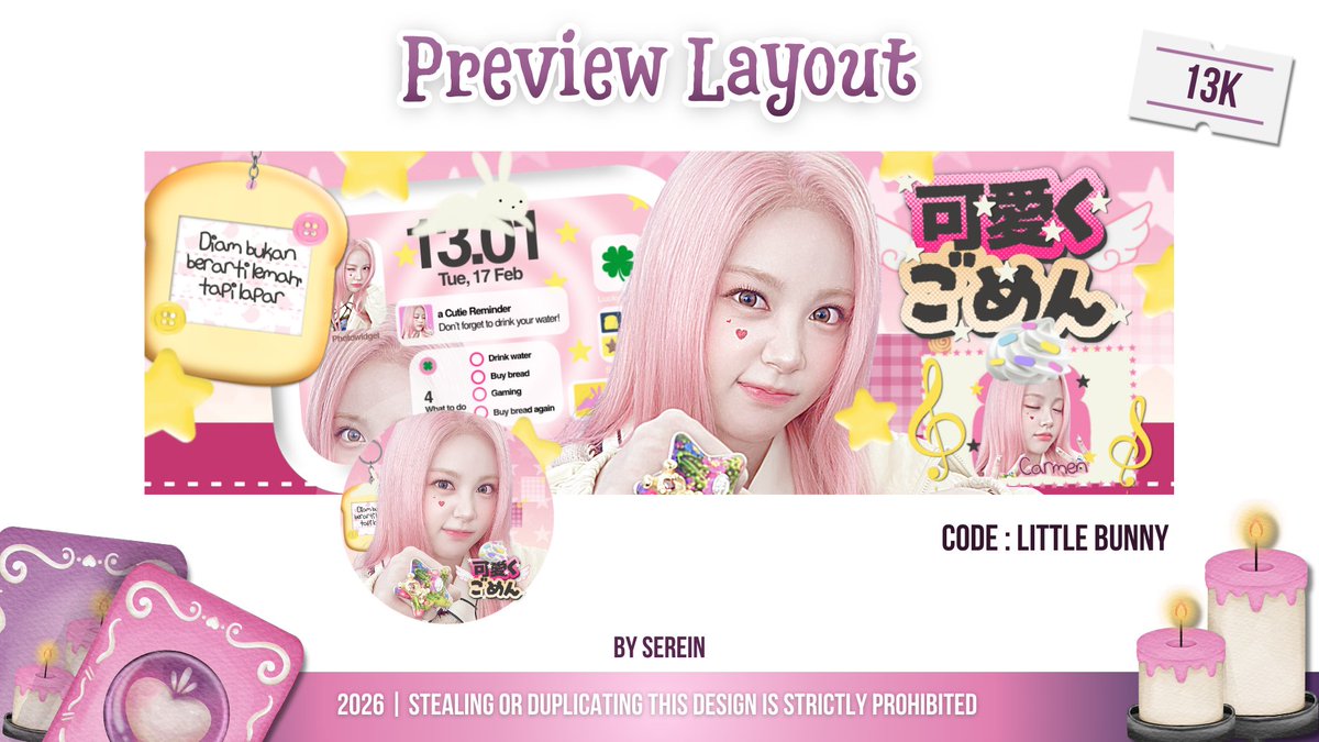 meoluvvpng's tweet photo. help rt tysm — #zonauang

rein ada empat rs layout Carmen H2H yang pink niw. bantu rein cari pemiliknya! 🪄 anyway ini free retext, hmu on dm or wa yaw! https://t.co/RG7jUb1MMg