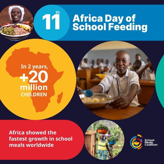 Africa Day of School Feeding is more than a celebration — it’s a call to action for a healthier, better-educated generation. <a href="/WFP/">World Food Programme</a> has advanced school meals for decades, from crisis response to supporting governments in building and owning sustainable national programmes.
#ADSF