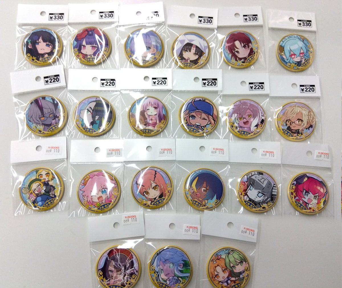 入荷情報】 FGO 最終再臨展 缶バッジ エクストラⅡ 大量入荷しました