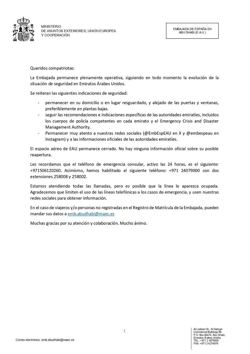 Embajada de España en EAU - Spain in the UAE tweet media
