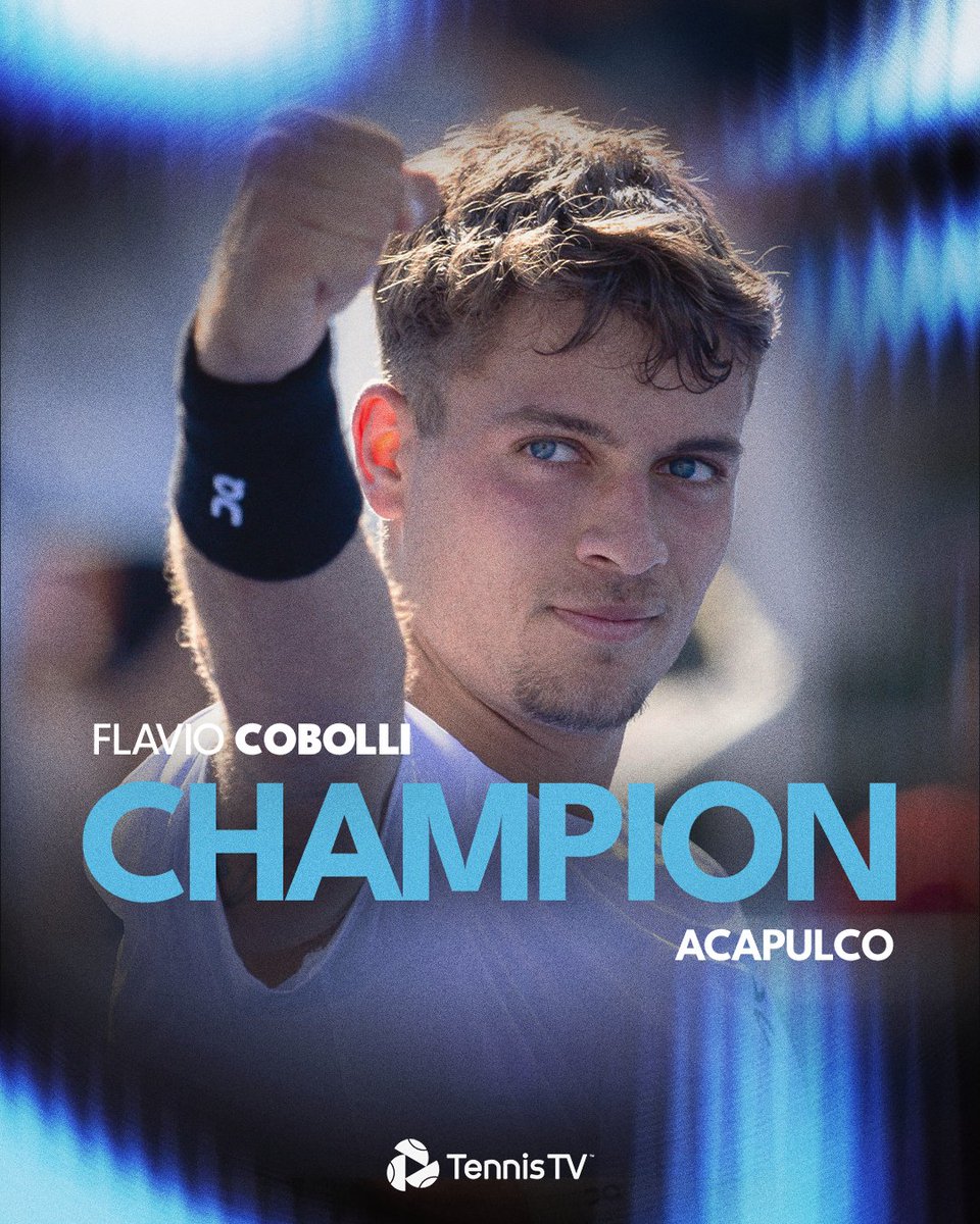 Acapulco belongs to FLAVIO 💚🤍❤️

Flavio Cobolli defeats Tiafoe 7-6 6-4 to capture his second ATP 500 title!

#AMT2026