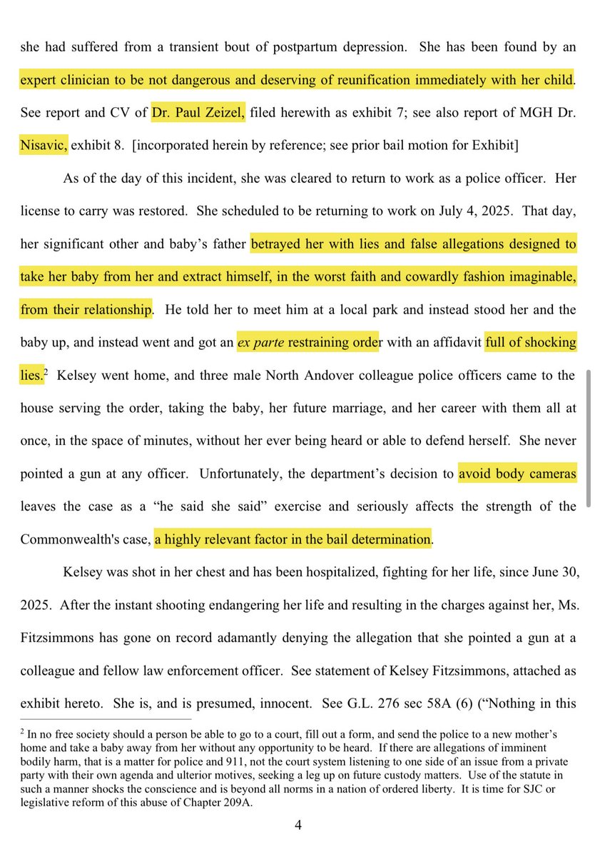 Kelsey Fitzsimmons New Doc!

DEFENDANT’S RENEWED MOTION FOR BAIL DETERMINATION UNDER SECTION 57 AND/OR 87 OF CHAPTER 276

#FreeKelseyFitzsimmons