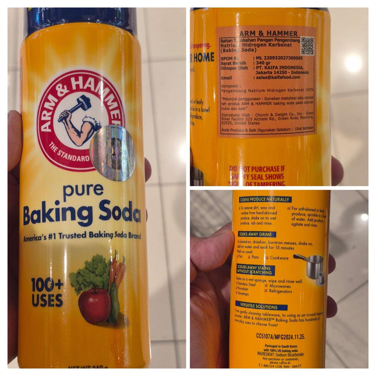 AlbertusPN's tweet photo. Parah sih ini baking soda buat pembersih masa disarankan buat masak ☠️ https://t.co/m4TZ2qITrz