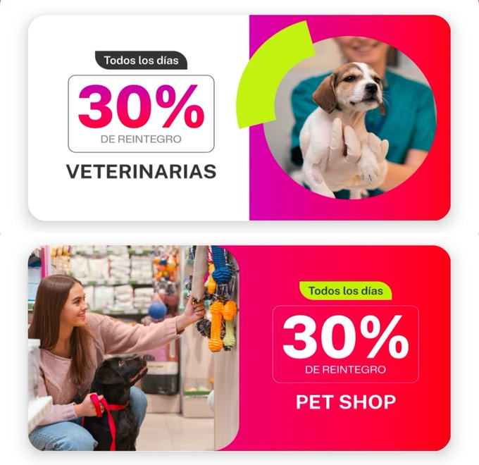 ahorrotwit's tweet photo. ¡No te pierdas esta promo imperdible hoy Domingo! Con la billetera @bezza disfrutá de un 30% OFF en #Veterinarias y #Petshops con tope de $3000 por compra. Descargala ya y ahorrá en grande
#Ahorros #Bezza https://t.co/mj0INruFgH