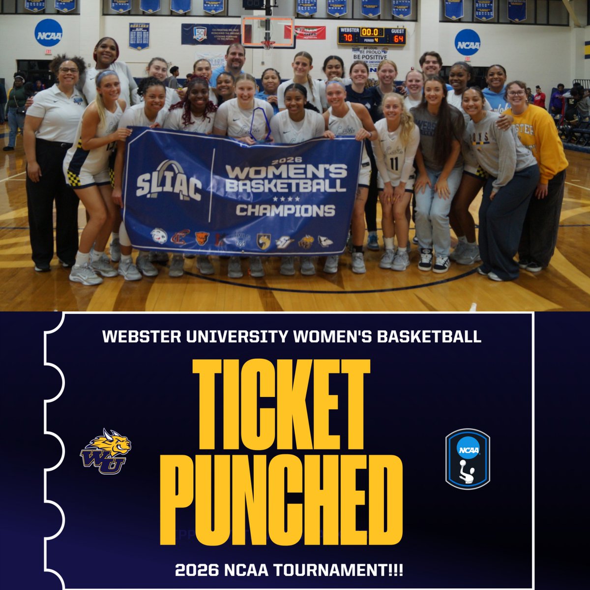 Webster U. Athletics tweet media