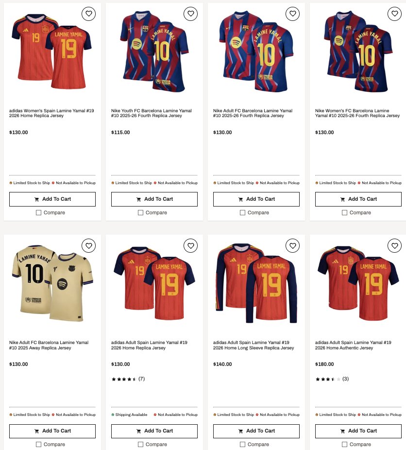 snkr_twitr's tweet photo. AD: NEW Nike F50 Soccer 'SU26 Lamine Yamal' Collection

Shop -> https://t.co/pi46K1KSmj https://t.co/CDFm53C77h