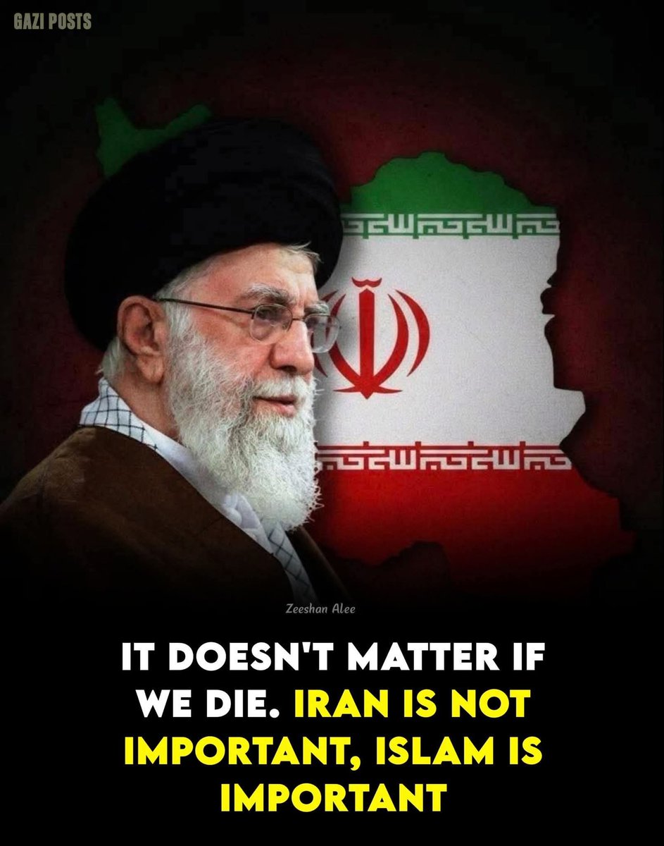 “Dear muslims, if muslims is repost this post.t”

“If we die, it's no big deal because Iran isn't important, Islam is important.”

— Supreme Leader Ayatollah Ali Khamenei