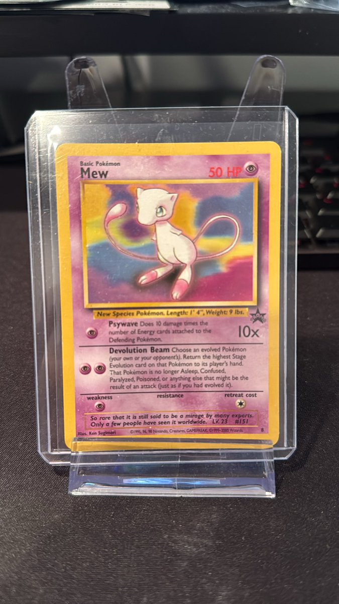 Infamous22_'s tweet photo. #pokemon #mew #nostalgia -#TradingCommunity #TradingCards #oldschool #infamous22 #promo #like #follow https://t.co/7OJaYtGa1x