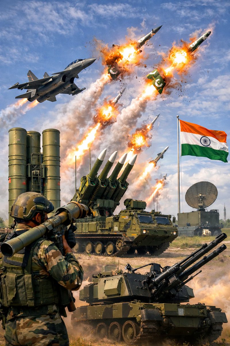 Remember May 2025, when Pakistan attacked, India’s air defense stood tall.
Every missile intercepted. Not one breach.

This is India, ready, strong, and fearless. 🇮🇳 ##خامنئي #Iran #Khamenei #Israel