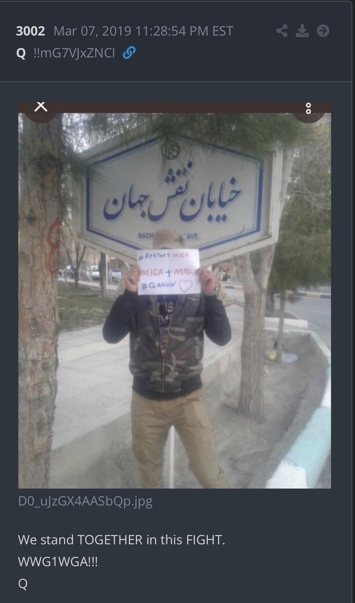 Heatherc_77's tweet image. Q Post #3002 from March 7, 2019

#Restart MIGA
MIGA + MAGA
#QANON ❤️

We stand TOGETHER in this FIGHT.
WWG1WGA!!!
Q