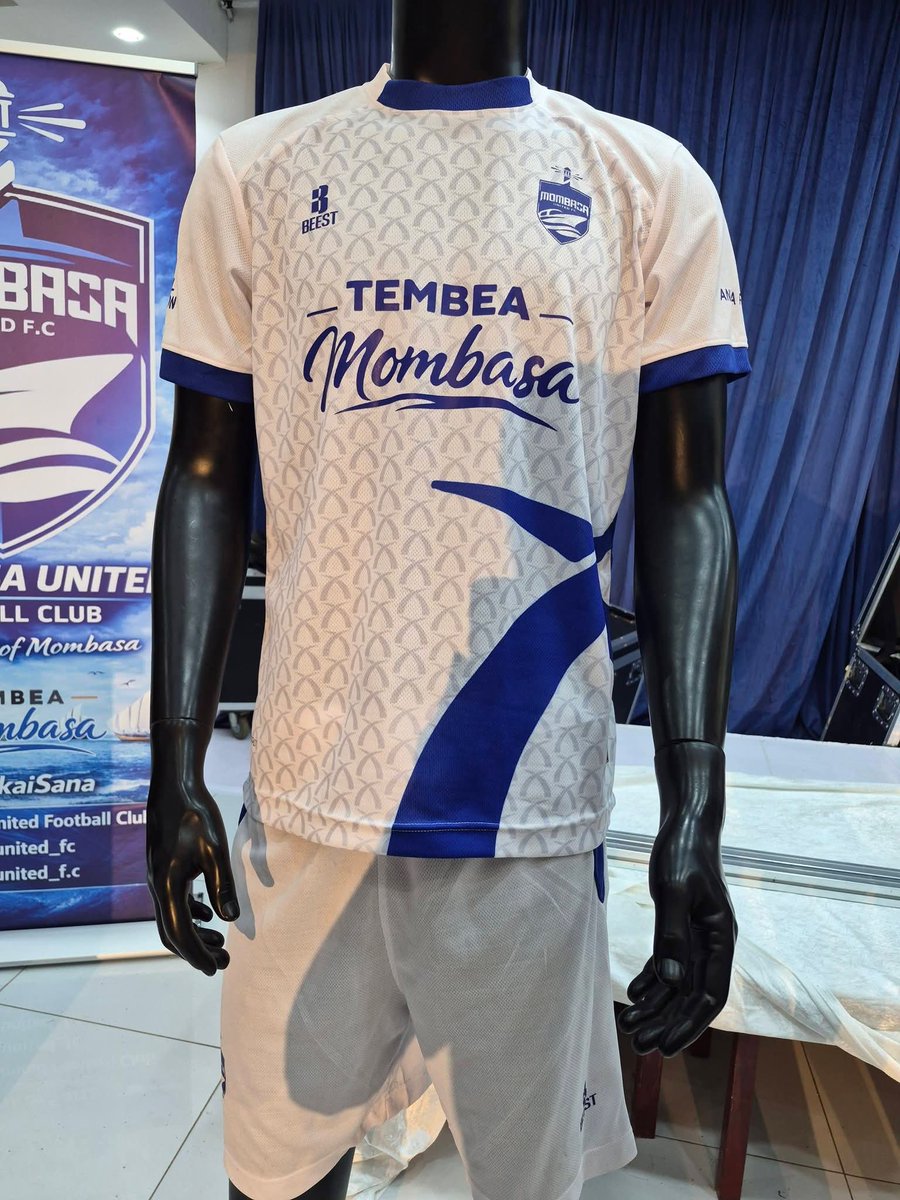 Maggiee_Sasha's tweet photo. Mombasa United have officially unveiled their new jerseys designed by Kenyan kitmaker Beest Athletic

🔵 Home: Blue
⚪ Away: White
⚫ Third: Black 

The Dockers sit top of theNSL  as they push for promotion to Kenya’s top flight.

#FootballKE https://t.co/h9DEopDlxu