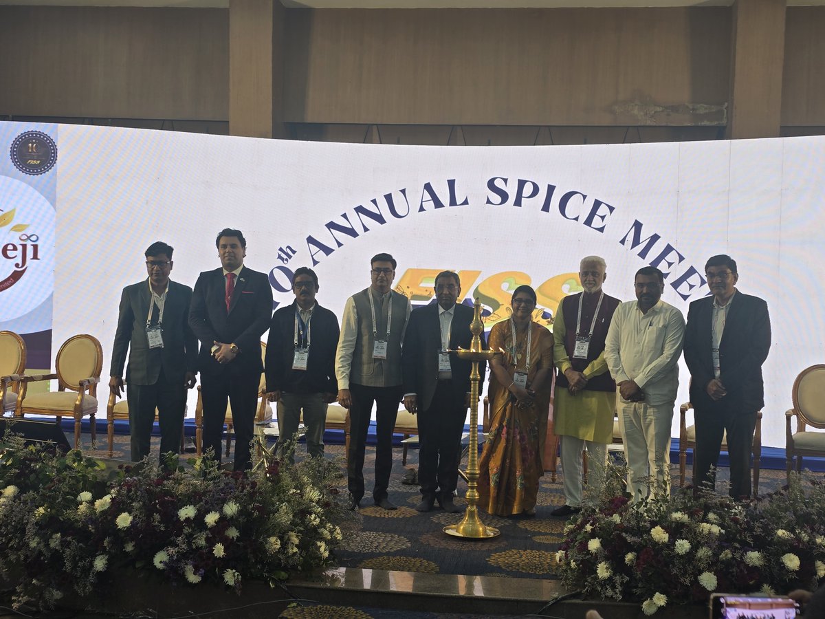 FieoHq's tweet photo. Mr Khushwant Jain, Regional Chairman (WR), FIEO attended the 10th Annual Spice Meet organized by Federation of Indian Spice Stakeholders in Ahmedabad on 28.02.26. Addressing spice manufacturers and traders at the event, Mr Jain encouraged industry stakeholders to actively explore export opportunities and leverage the immense potential available in the global spice market. He emphasized that Indian spices enjoy strong demand worldwide due to their quality, diversity, and rich heritage.

He also spoke about the challenges faced by new exporters entering global markets and advised participants to carefully focus on international quality standards, packaging norms, regulatory compliances, market research, pricing strategies, and logistics management to ensure sustainable growth.

#FIEO #SpiceMeet2026 #10thAnnualSpiceMeet #IndianSpices #SpiceIndustry #SpiceExporters #ExportPromotion #GlobalSpiceMarket #MakeInIndia #MSMEExports #QualityStandards #ExportOpportunities #TradeGrowth #AhmedabadEvents #SpiceManufacturers #SpiceTraders #BrandIndia #InternationalTrade #LogisticsManagement #MarketResearch #SustainableExports #FISS

@DoC_GoI @dgftindia @minmsme @Spices_Board @startupindia @DEH_DGFT @ODOP_IND @makeinindia @khush100