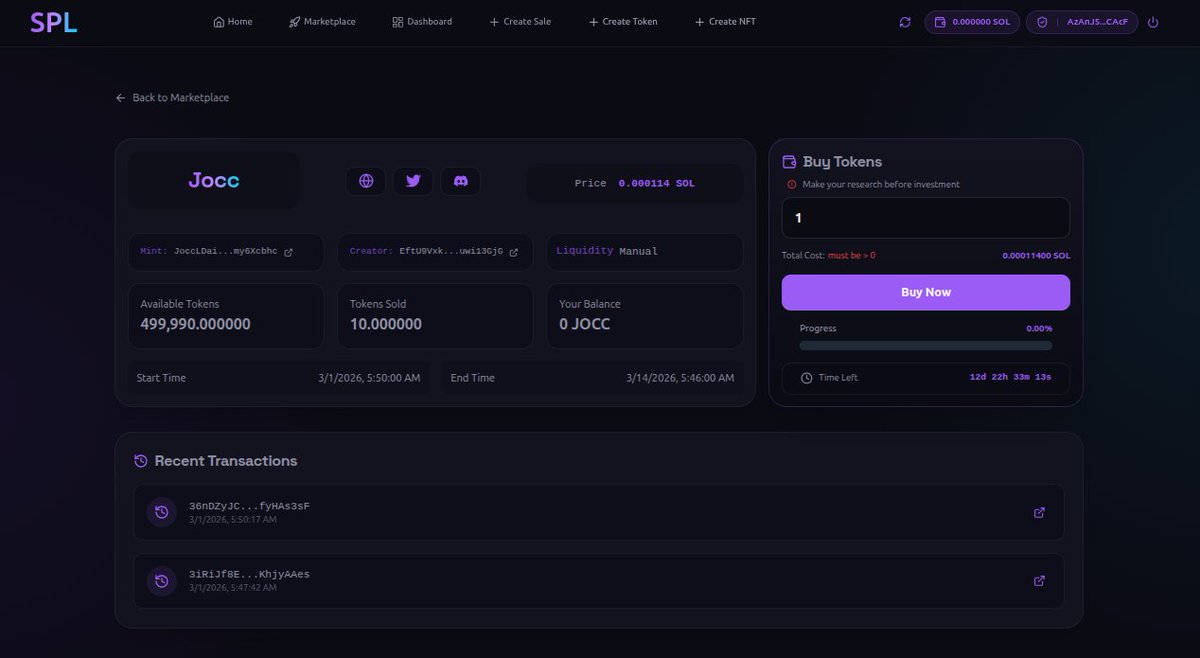 joccnft's tweet photo. The first project is $JOCC.
Buy our tokens to benefit from our services: https://t.co/TToKfKILHb
We are offering some tokens at a discounted price for a limited time to celebrate the platform's launch.
80% of the funds will be added to liquidity .

#Jocc $JOCC #Solana https://t.co/7kXfgJ1Vpp