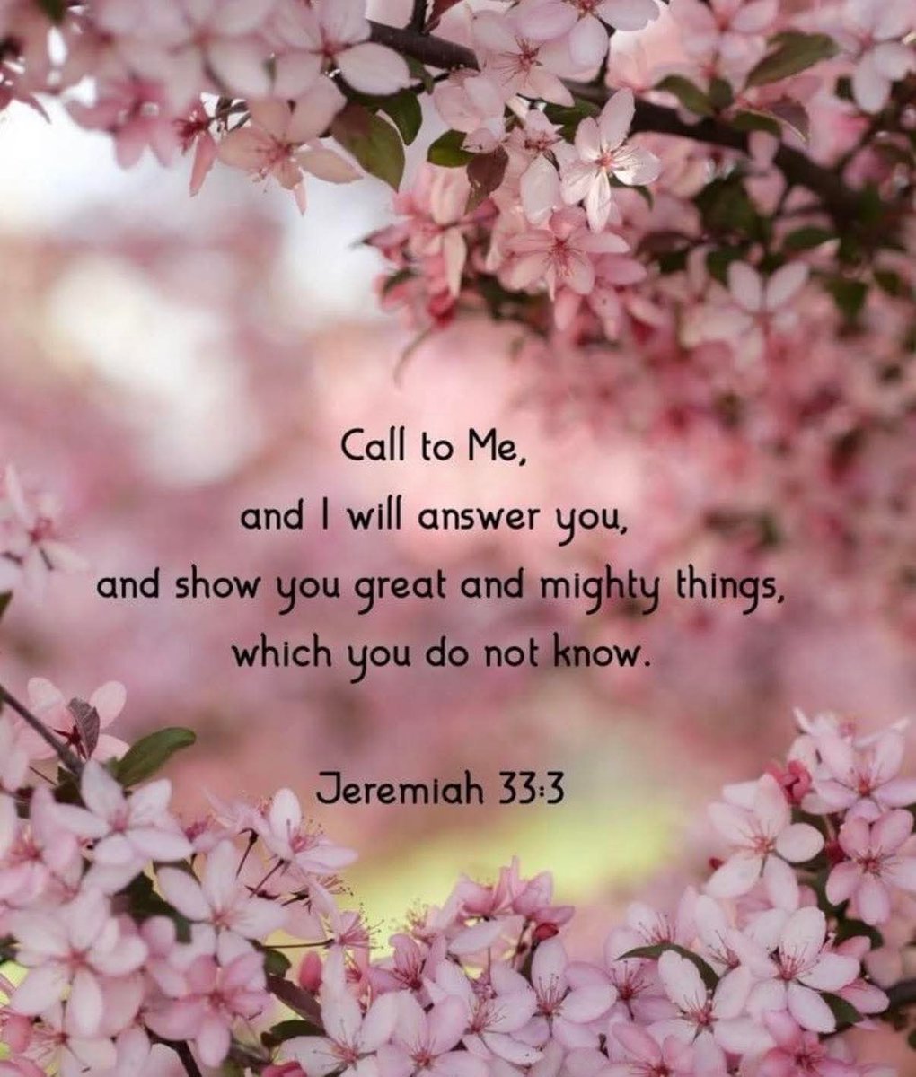 Stewart7Donna's tweet photo. God answers those who call to him; he shows them great and mighty things they do not know. https://t.co/YoKHZgFczN