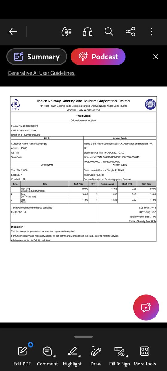 infowalebhaiya's tweet photo. @IRCTCofficial My breakfast tea and water bottle have not arrived yet, 13006 please hurry up. One pantry staff is still refusing to serve it. What is this matter, please confirm it.
Pnr no 2509975815
 Mob  no 8840618742
@AshwiniVaishnaw 
@IRCTCofficial 
@RailMadad 
@RailMinIndia 
@RailwaySeva https://t.co/45GKUjuoDZ