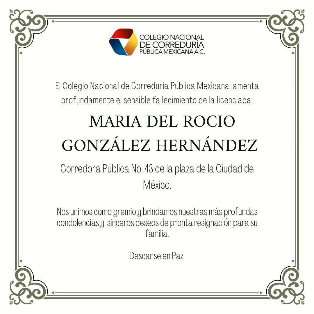 Colegio Nacional de Correduría Pública Mexicana tweet media