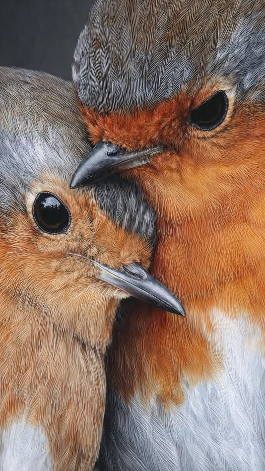 Beautiful Robin Couple 🧡