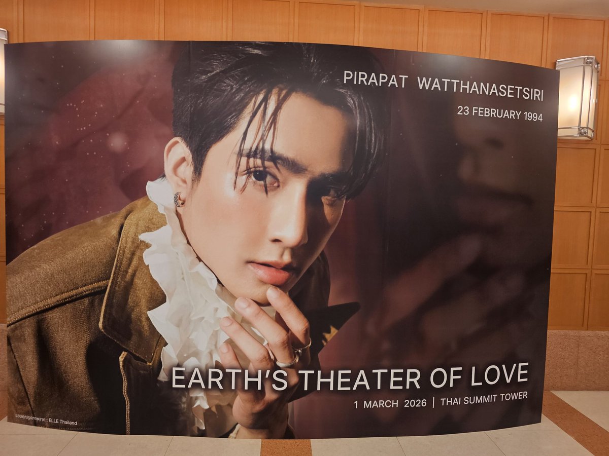 EarthMix_TH's tweet photo. งานน่ารักมาก ใครมาถึงแล้วอย่าลืมถ่ายภาพบรรยากาศ​ check​  in อวดความน่ารักกันเยอะ ๆ  นะคะ   🤲​

#EarthTheaterOfLove
@Earth_Pirapat  : #EarthPirapat 
#ExploreOurTheEarth2026 https://t.co/sSVA6Y8uDB